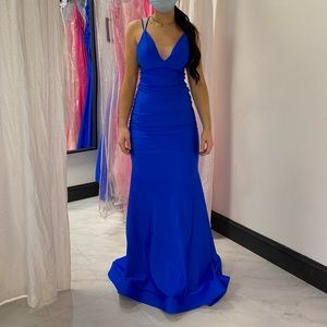 Royal Blue Prom Dress , Size 4.